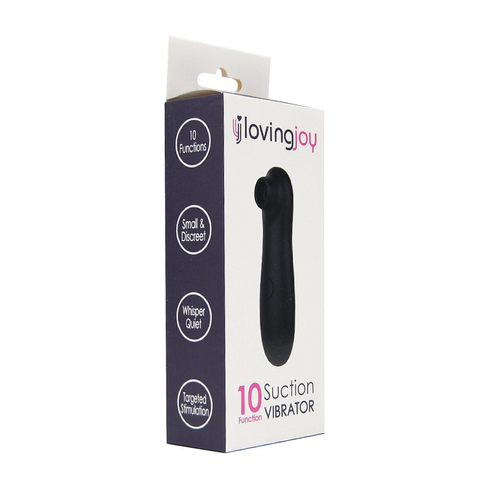 Loving Joy 10 Function c1itoral Suction Vibrator Black