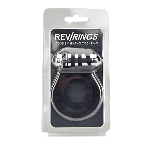 Rev-Rings Double Vibrating c0ck Ring