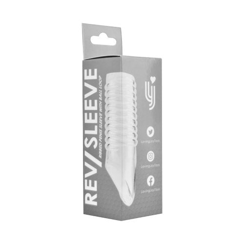 Rev-Sleeves Ribbed pen1s Sleeve with Ball Loop