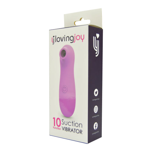 Loving Joy 10 Function c1itoral Suction Vibrator Pink