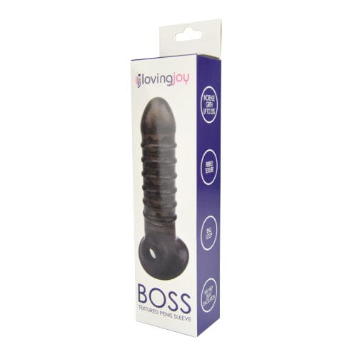 Loving Joy Boss Textured pen1s Sleeve with Ball Loop Penis Sleeves Loving Joy