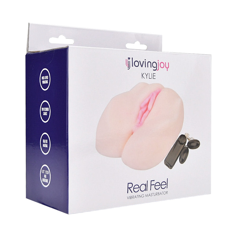 Loving Joy Kylie Vibrating pu55y and a55 Male Masturbator
