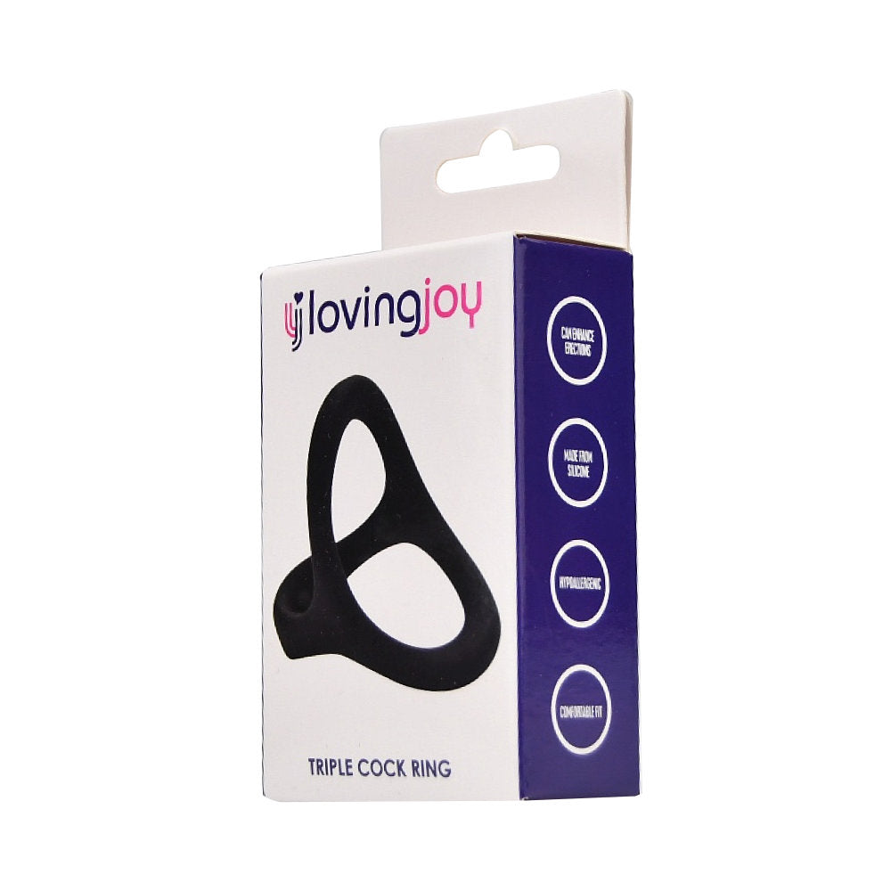 Loving Joy Silicone Triple c0ck Ring