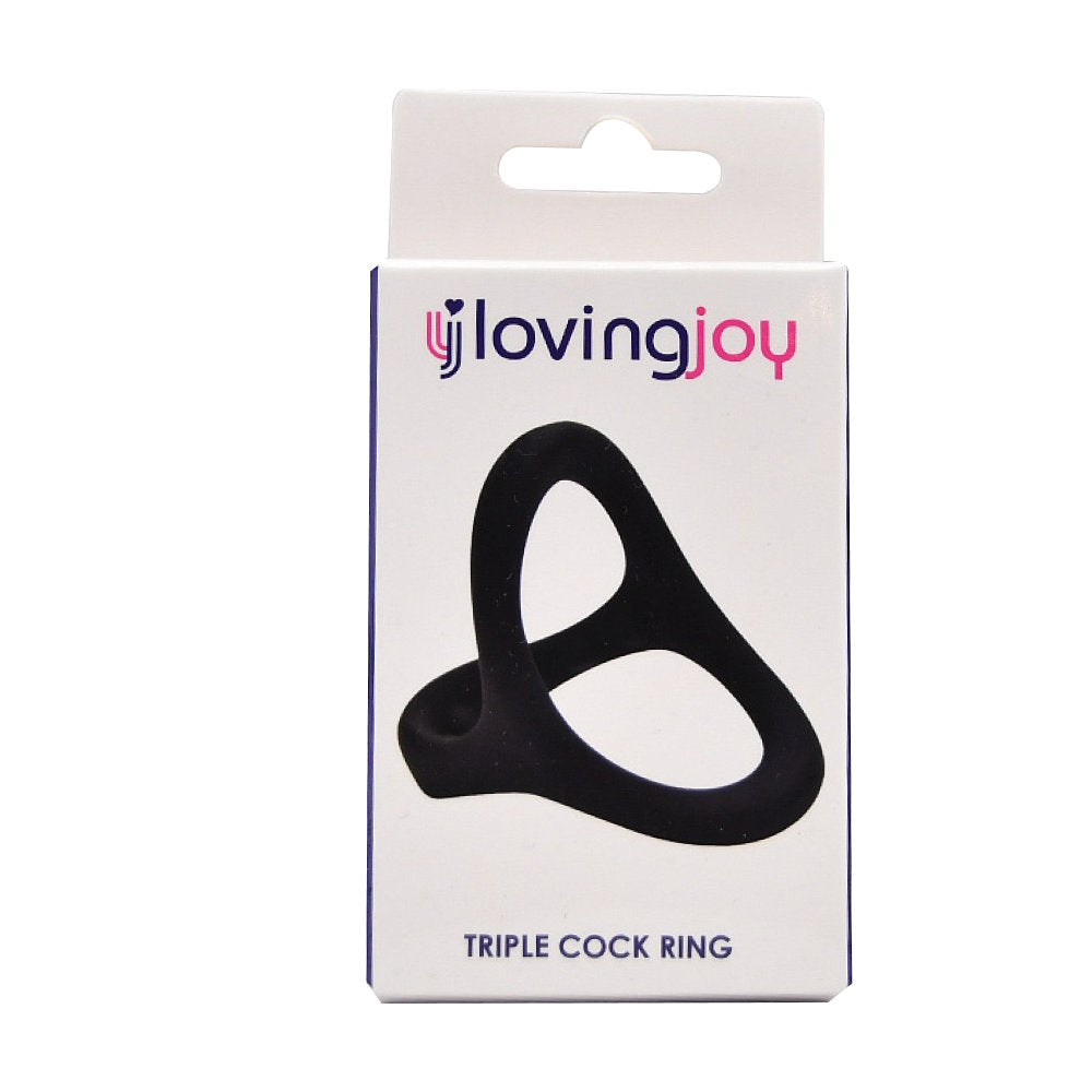 Loving Joy Silicone Triple c0ck Ring