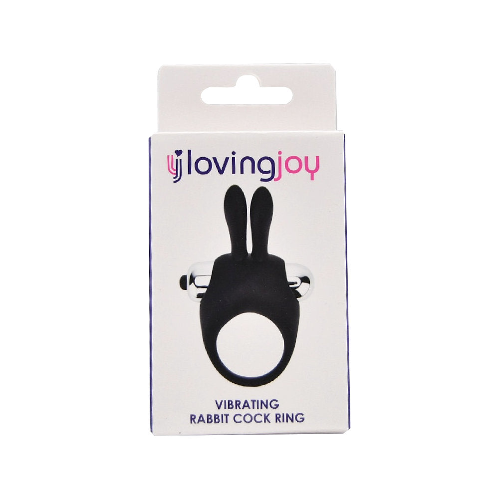 Loving Joy Silicone Vibrating Rabbit c0ck Ring