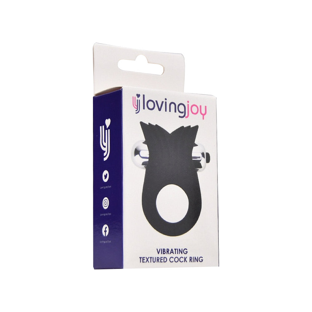 Loving Joy Silicone Vibrating Textured c0ck Ring