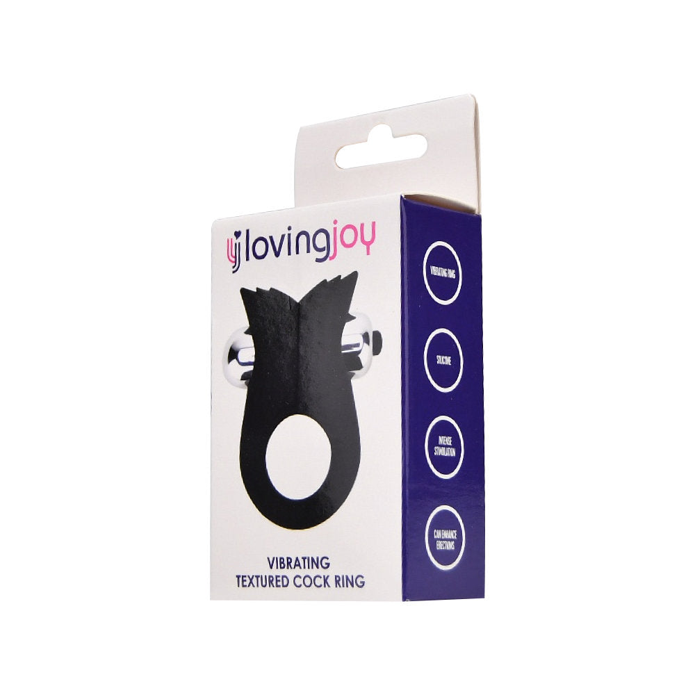 Loving Joy Silicone Vibrating Textured c0ck Ring