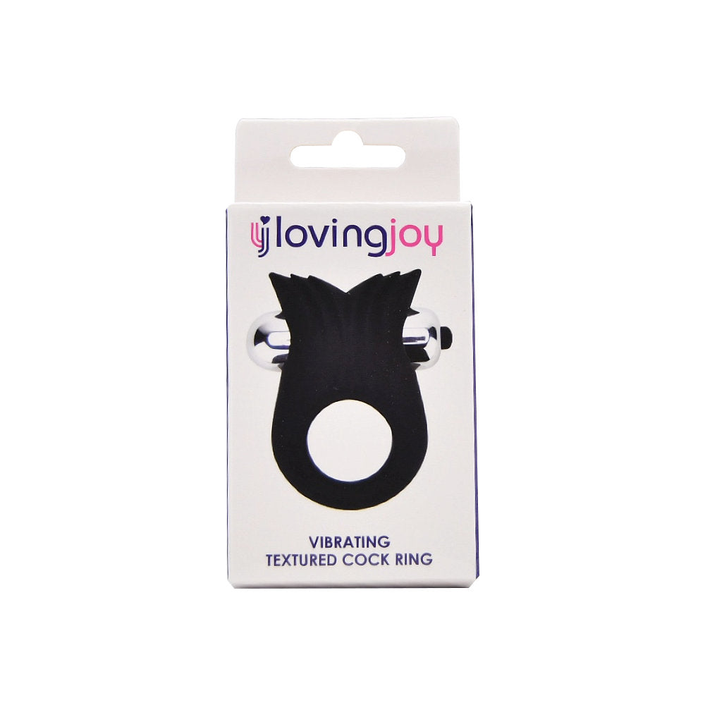Loving Joy Silicone Vibrating Textured c0ck Ring