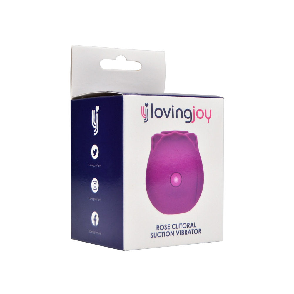 Loving Joy Rose Toy c1itoral Suction Vibrator Purple