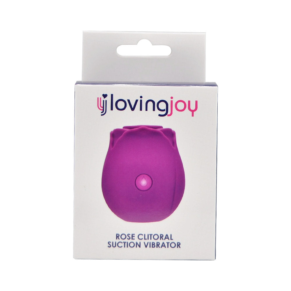Loving Joy Rose Toy c1itoral Suction Vibrator Purple