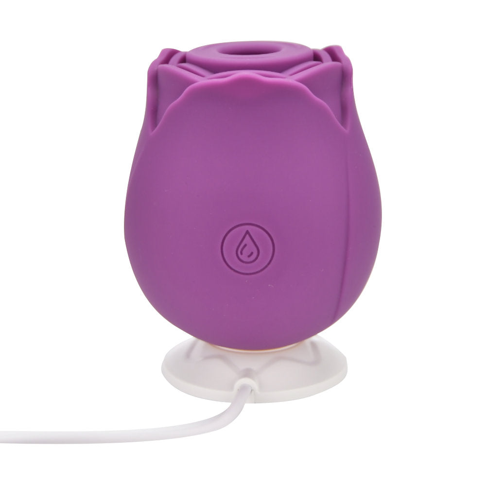 Loving Joy Rose Toy c1itoral Suction Vibrator Purple
