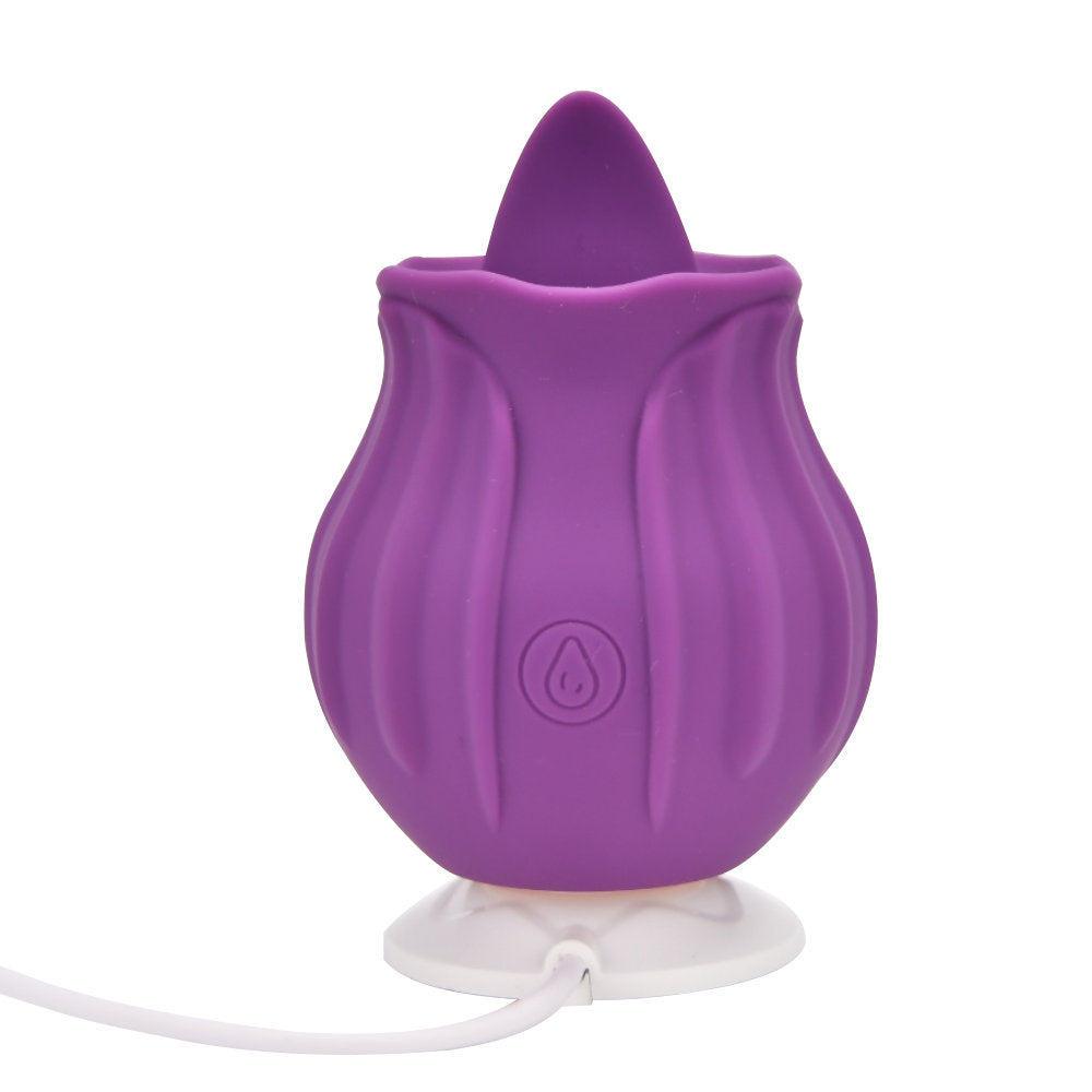 Loving Joy Rose Licking c1itoral Vibrator Purple