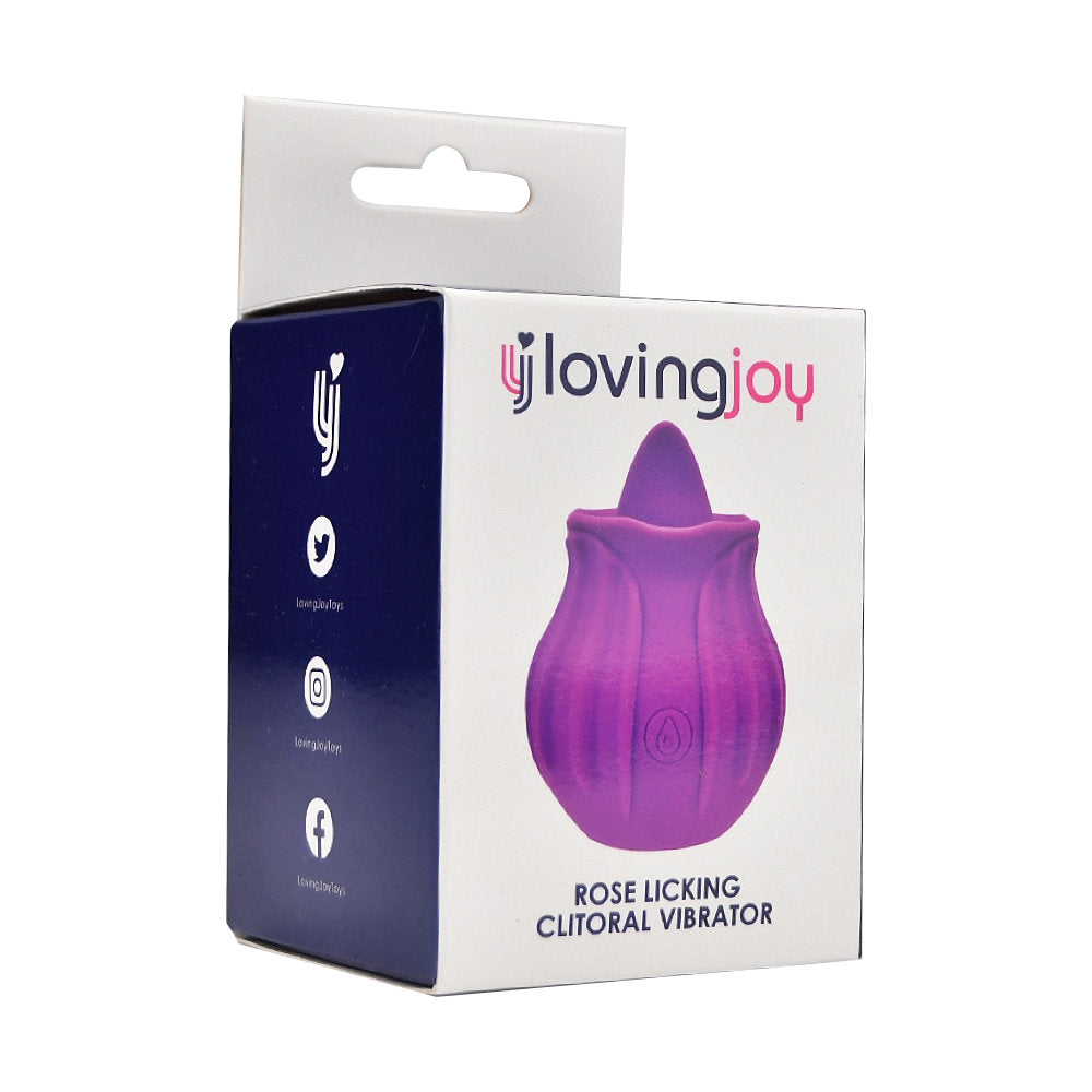 Loving Joy Rose Licking c1itoral Vibrator Purple