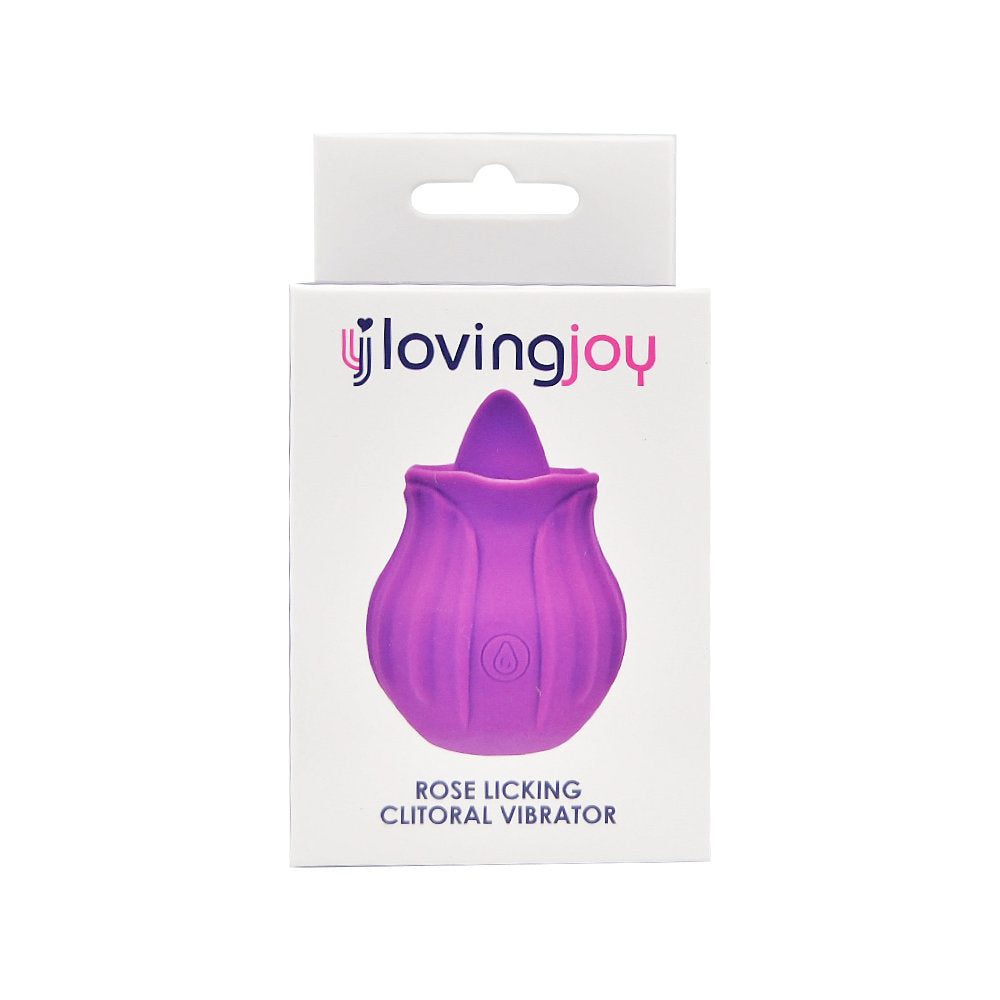 Loving Joy Rose Licking c1itoral Vibrator Purple