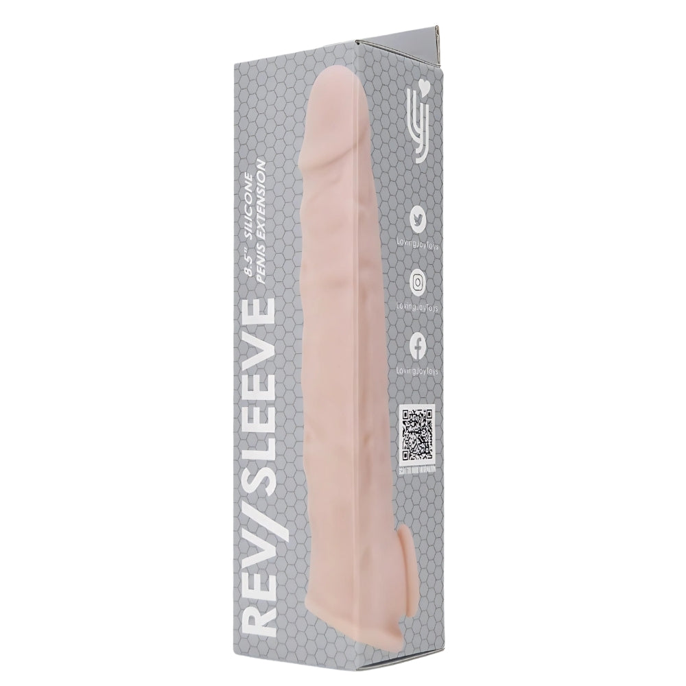 Rev-Sleeves 8.5 Inch Realistic Silicone pen1s Extension Sleeve