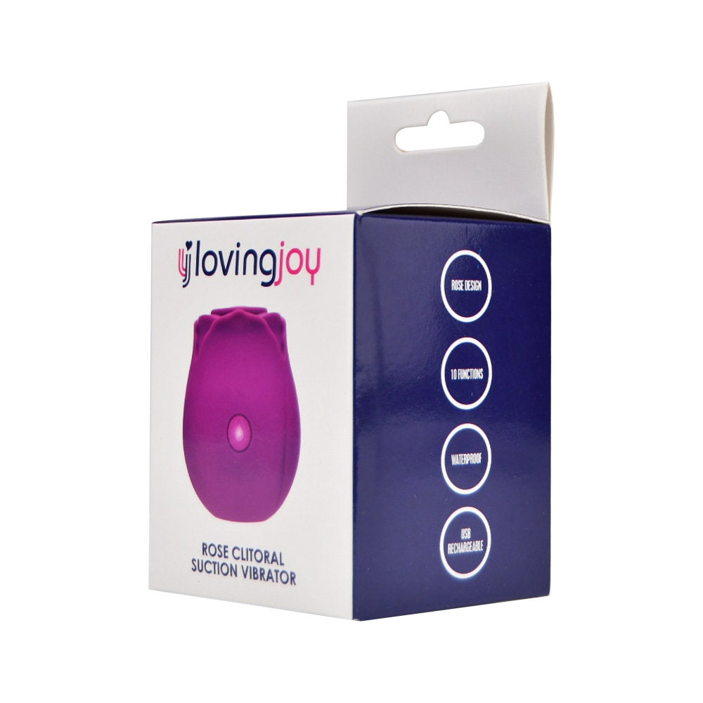 Loving Joy Rose Toy c1itoral Suction Vibrator Purple