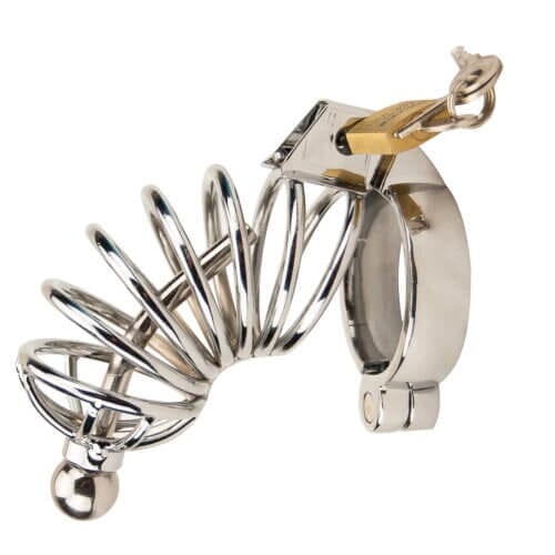 Impound Corkscrew Male Chastity Device with pen1s Plug Chastity Cages Impound