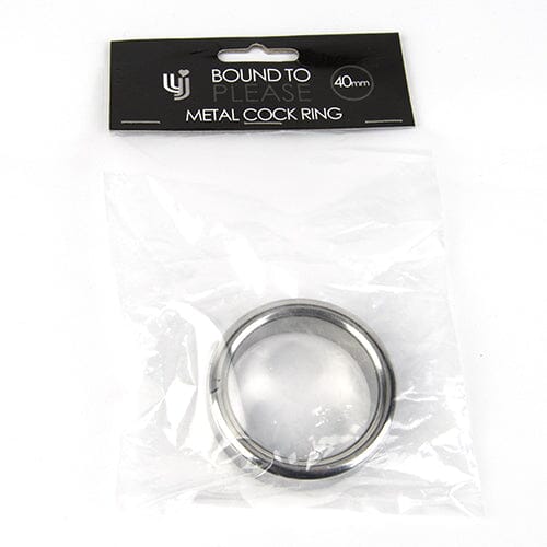 Bound to Please Metal c0ck and Ball Ring - 40mm Cock Rings Bound to Please