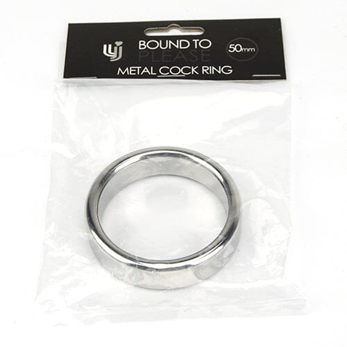 Bound to Please Metal c0ck and Ball Ring - 50mm Cock Rings Bound to Please