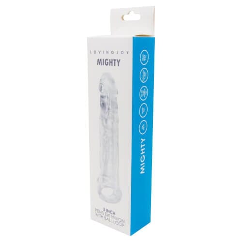 Loving Joy Mighty 3 Inch pen1s Extension with Ball Loop Penis Sleeves Loving Joy