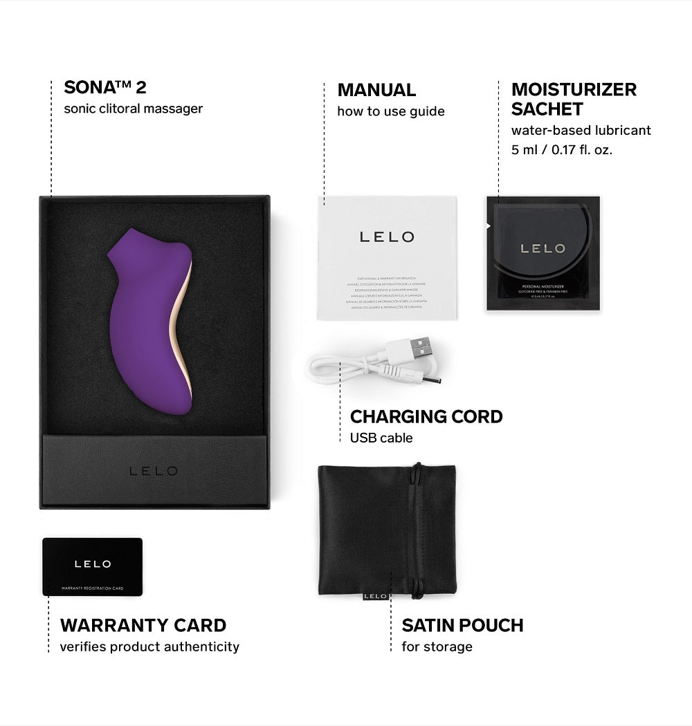LELO SONA 2 Sonic c1itoral Massager - Purple