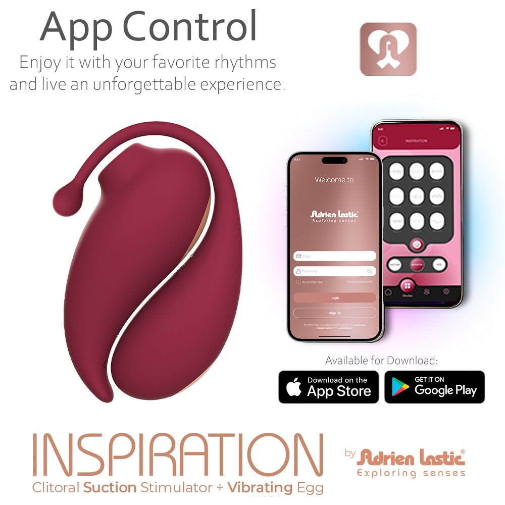 Adrien Lastic Inspiration c1itoral Suction Stimulator and Vibrating Egg