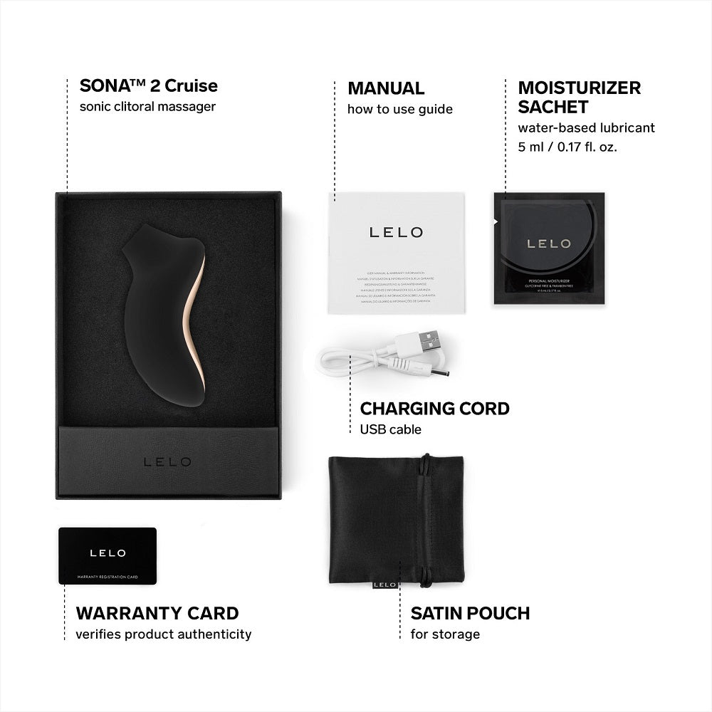 LELO SONA 2 Cruise c1itoral Massager Black