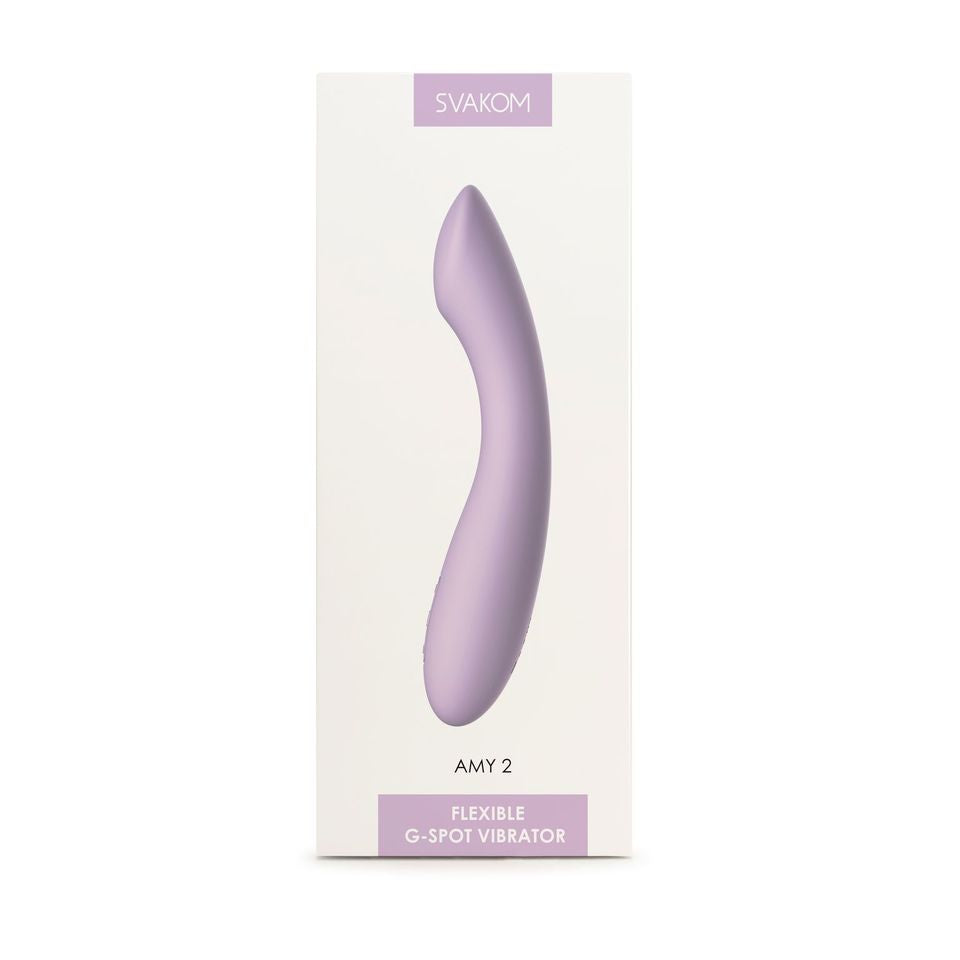 Svakom Amy 2 G-Spot and c1itoral Vibrator Lilac