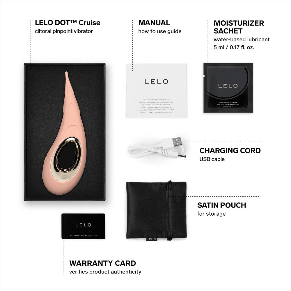 LELO Dot Cruise c1itoral Vibrator Peach Please
