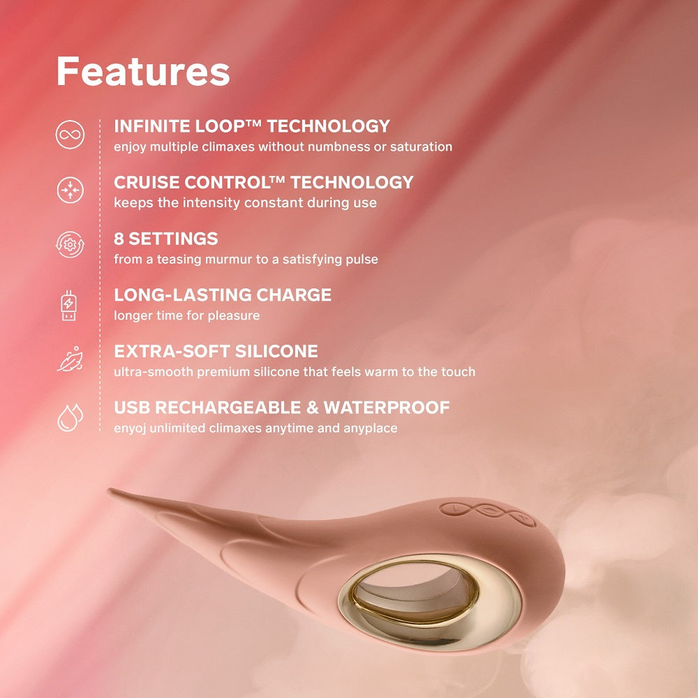 LELO Dot Cruise c1itoral Vibrator Peach Please