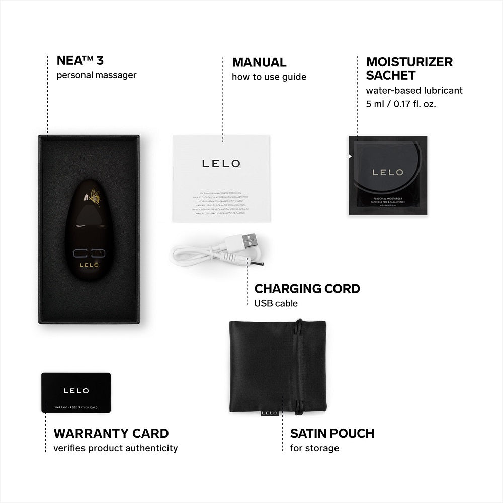 LELO Nea 3 c1itoral Massager Black