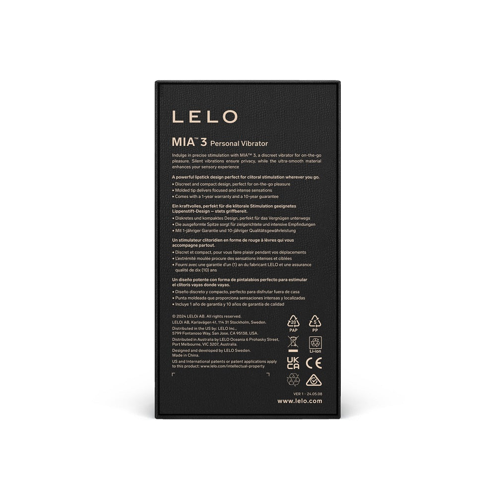 LELO Mia 3 c1itoral Vibrator Deep Rose